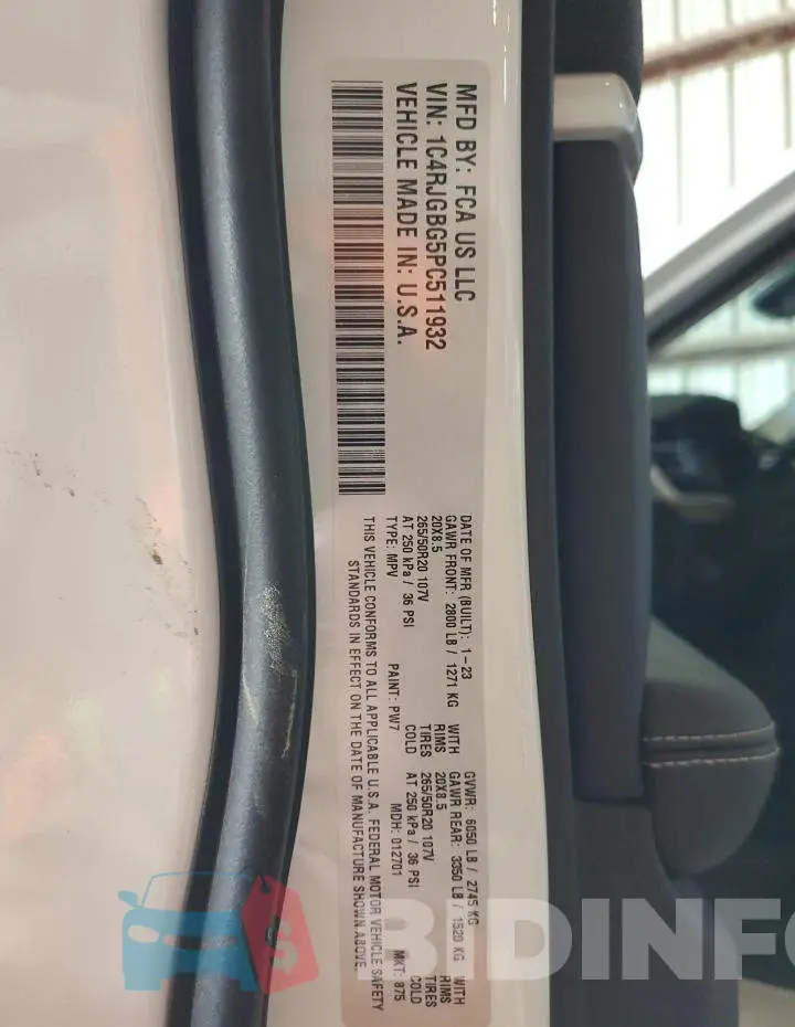 1C4RJGBG5PC511932 Photo# 14