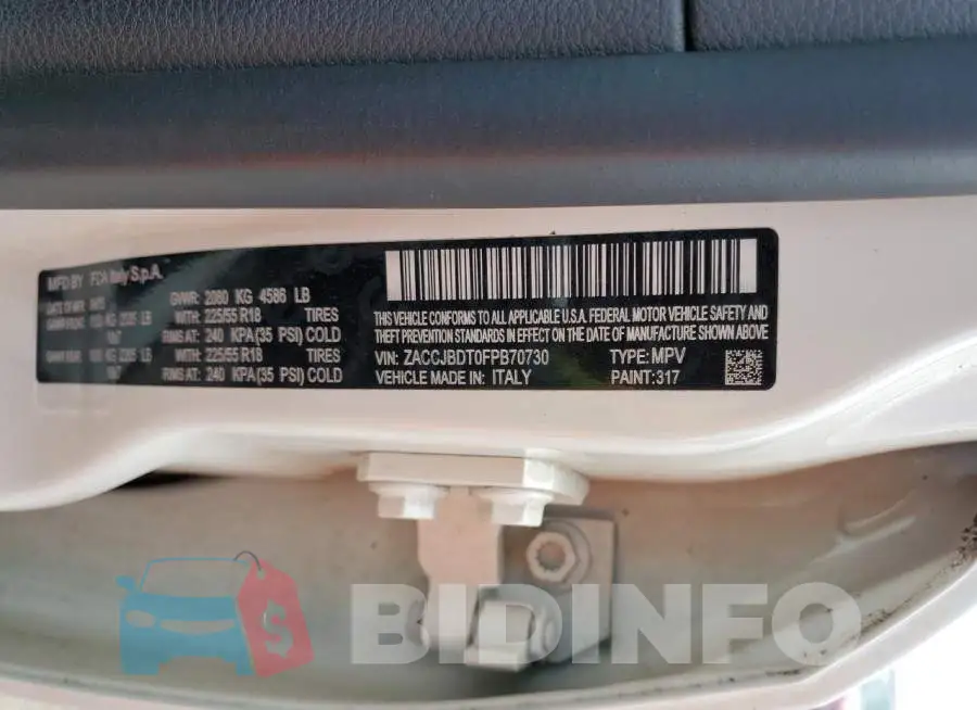 ZACCJBDT0FPB70730 Photo# 13