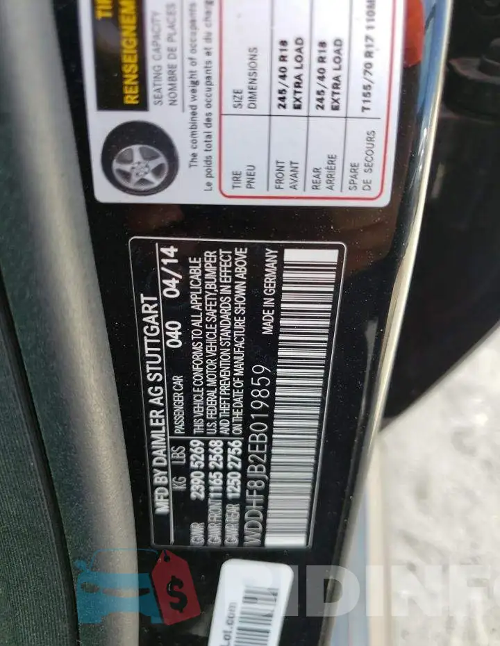 WDDHF8JB2EB019859 Photo# 12