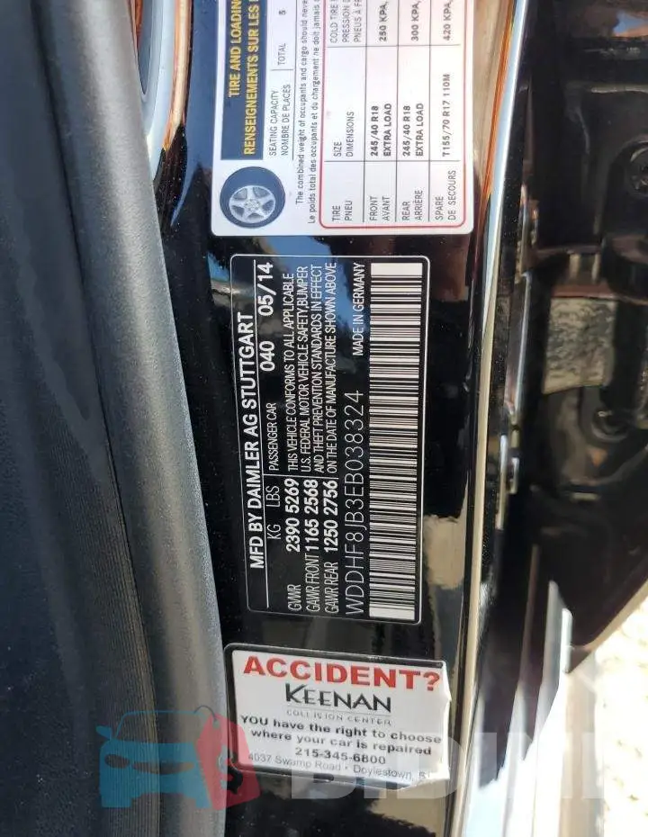 WDDHF8JB3EB038324 Photo# 12