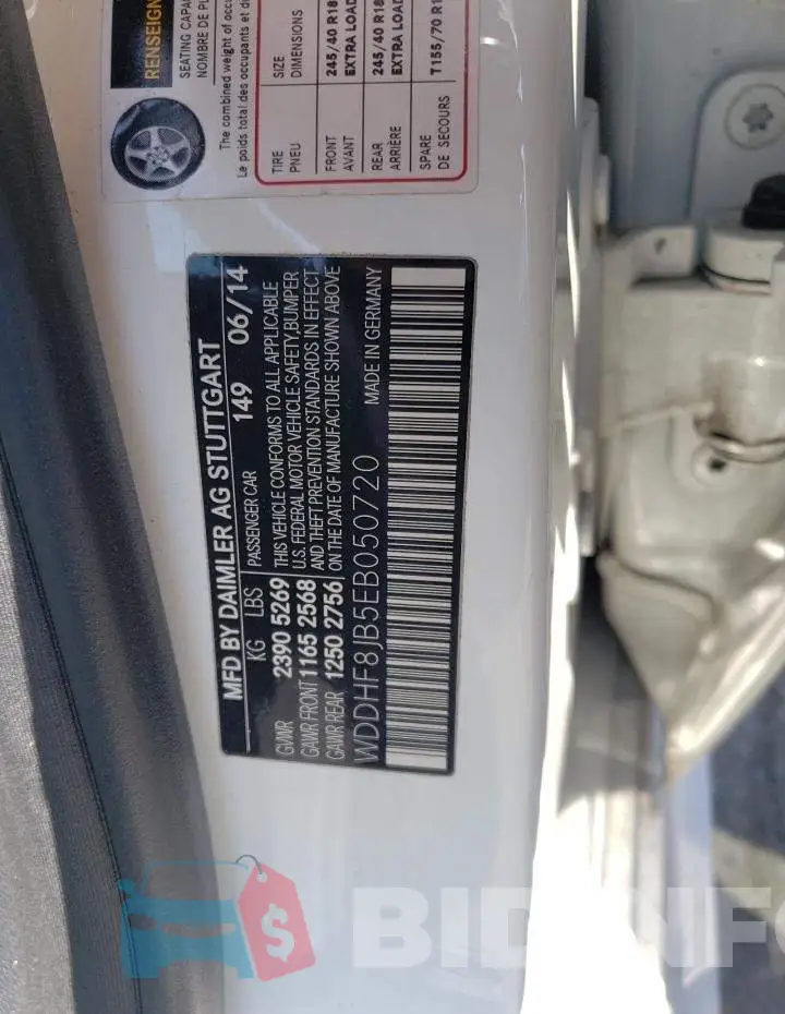 WDDHF8JB5EB050720 Photo# 12