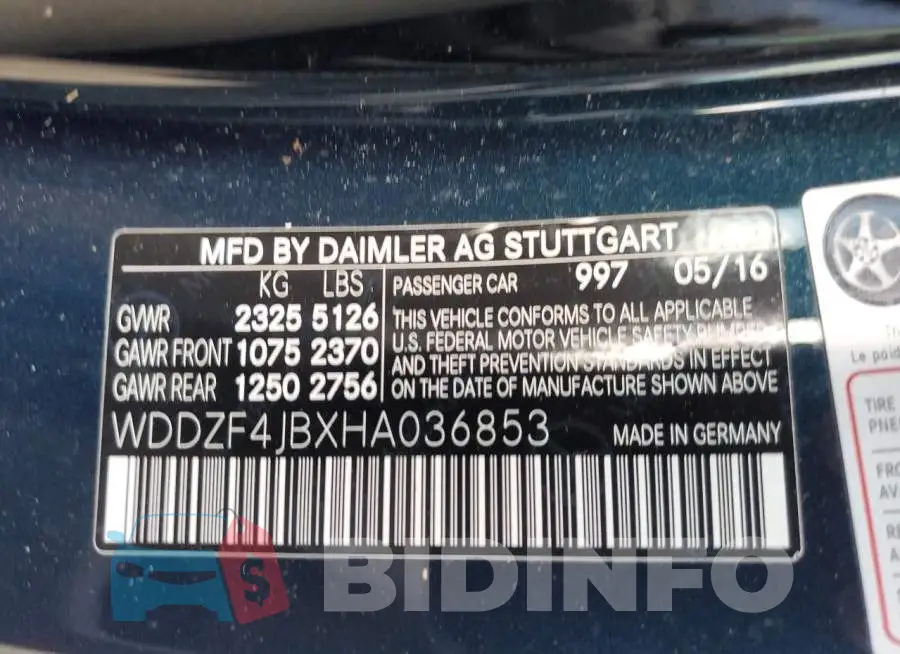 WDDZF4JBXHA036853 Photo# 12