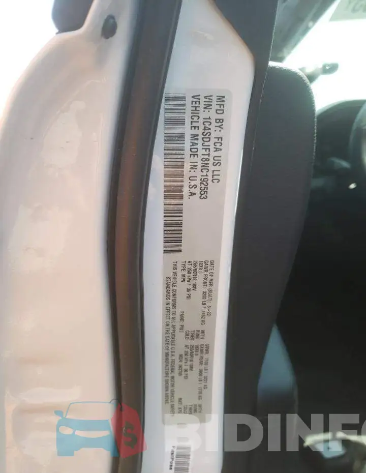 1C4SDJFT8NC192553 Photo# 13