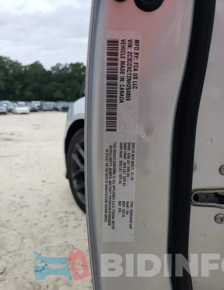 2C3CDXCT2NH264859 Photo# 12