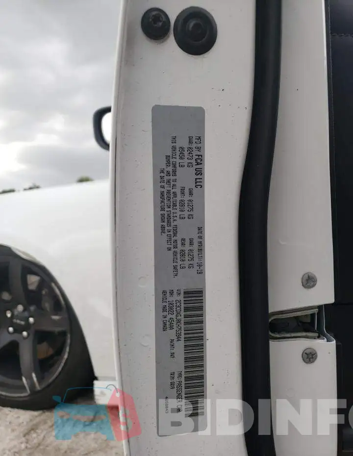 2C3CDXGJ0KH753944 Photo# 12