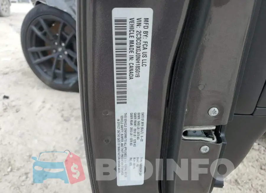 2C3CDXGJ0NH185019 Photo# 12