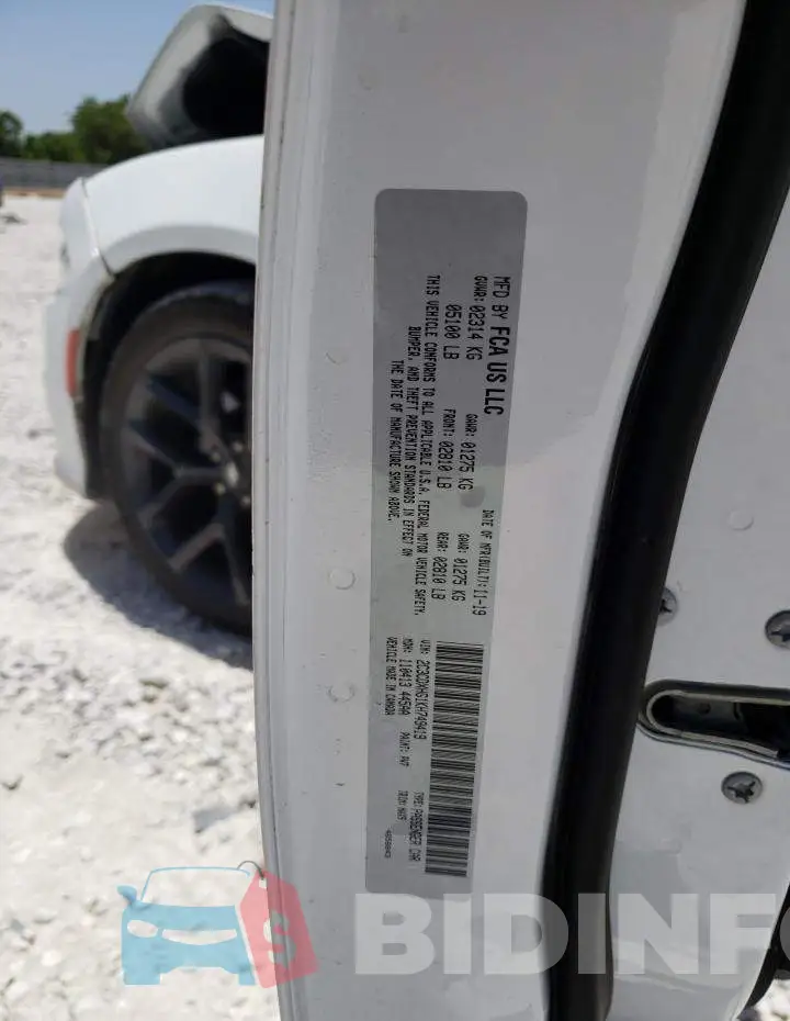 2C3CDXHG1KH749419 Photo# 12