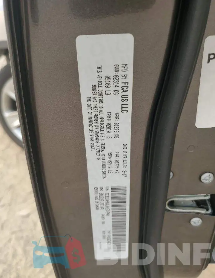 2C3CDXHG4JH139240 Photo# 12