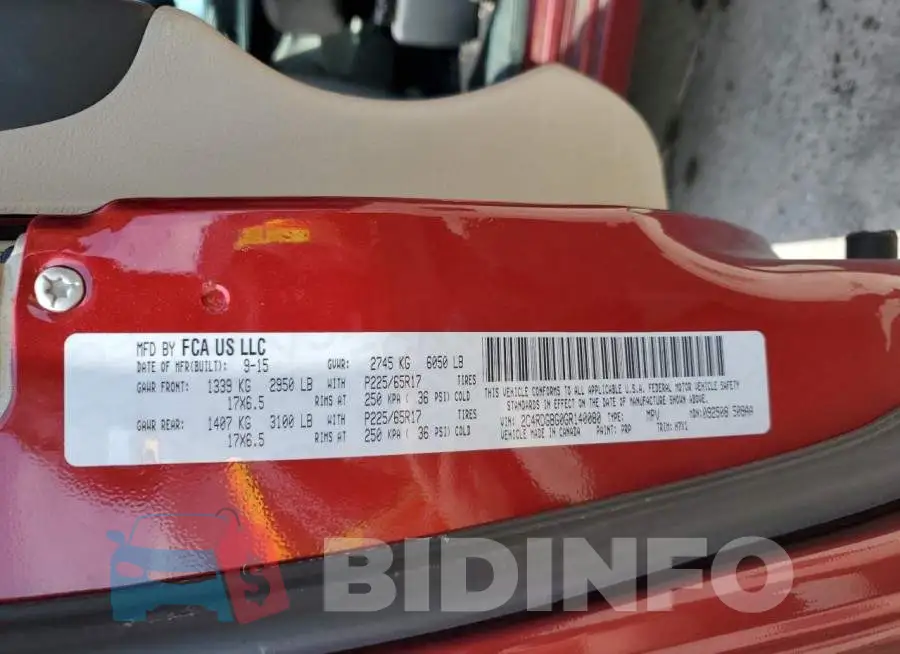 2C4RDGBG0GR140080 Photo# 14