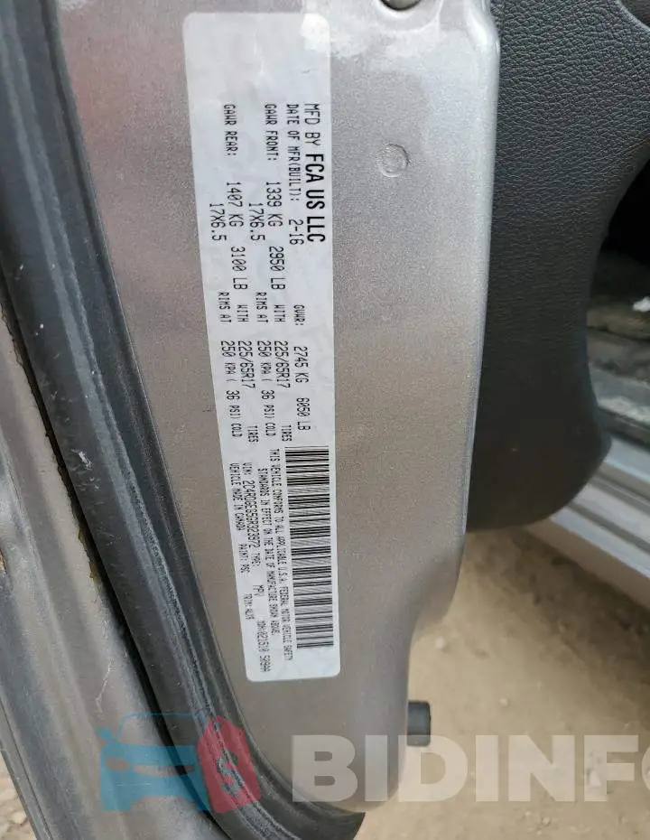 2C4RDGEG5GR323972 Photo# 14