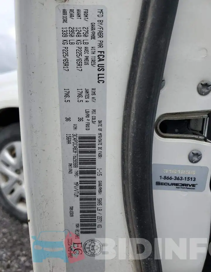 3C4PDCAB3FT628988 Photo# 14