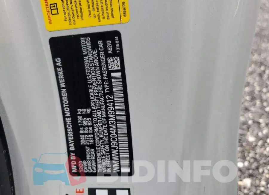 WMWWJ9C04M3M99412 Photo# 12
