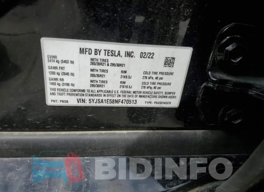 5YJSA1E58NF470513 Photo# 13