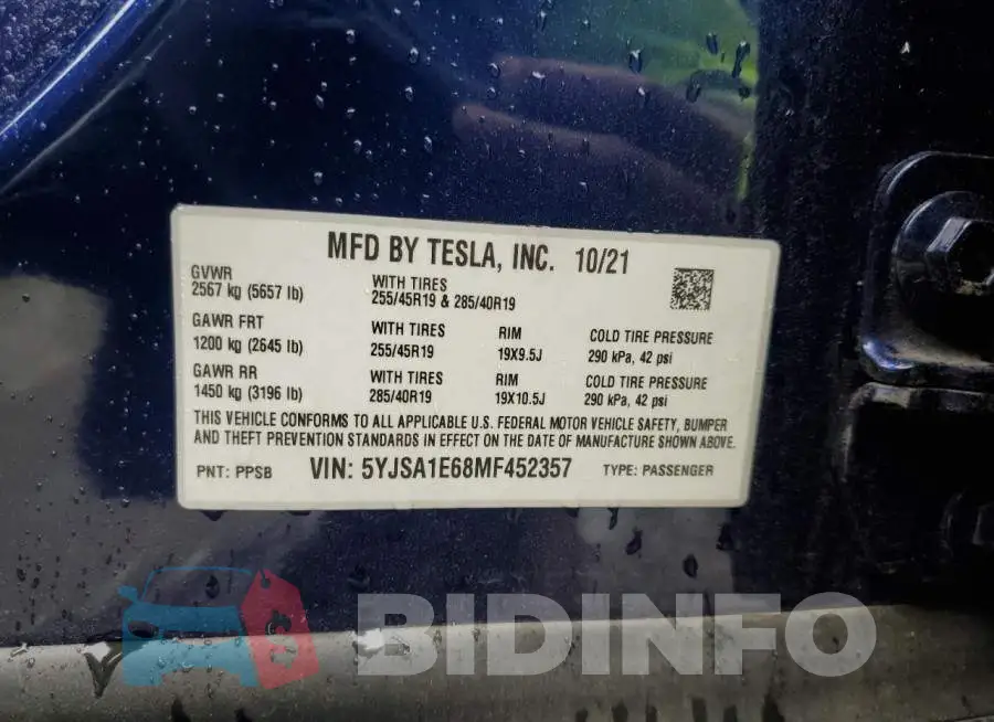 5YJSA1E68MF452357 Photo# 12