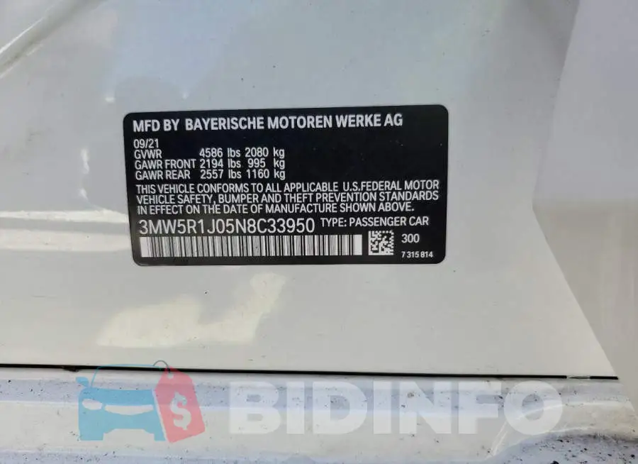 3MW5R1J05N8C33950 Photo# 12