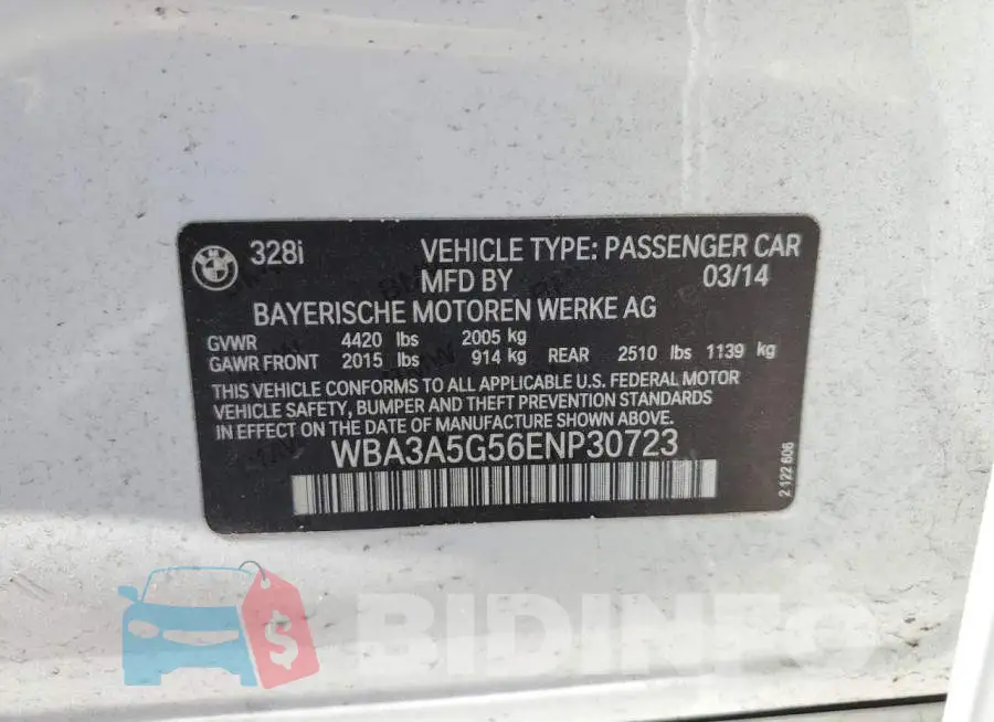 WBA3A5G56ENP30723 Photo# 13
