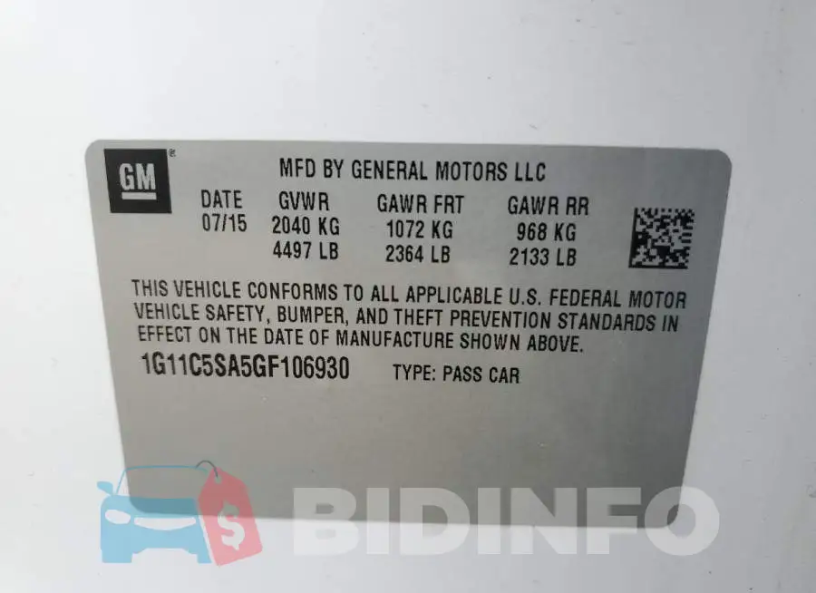 1G11C5SA5GF106930 Photo# 12