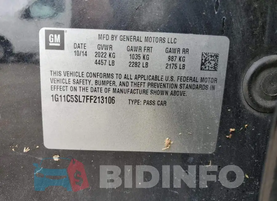 1G11C5SL7FF213106 Photo# 12