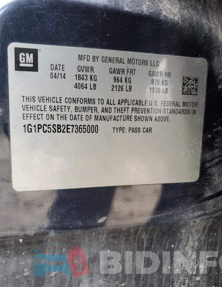 1G1PC5SB2E7365000 Photo# 12