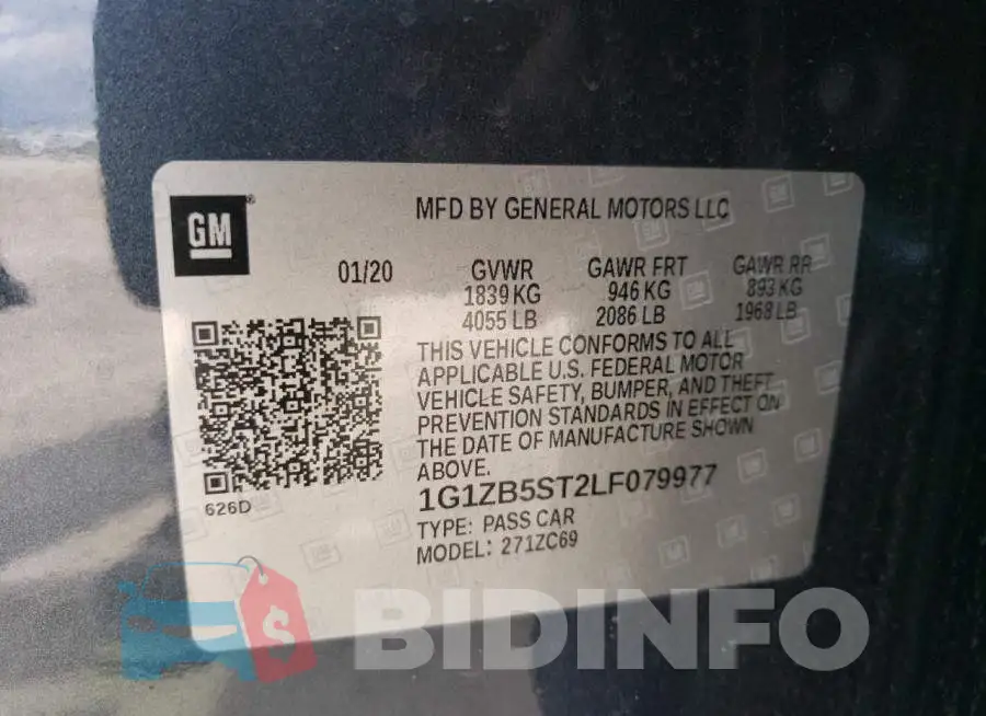 1G1ZB5ST2LF079977 Photo# 12