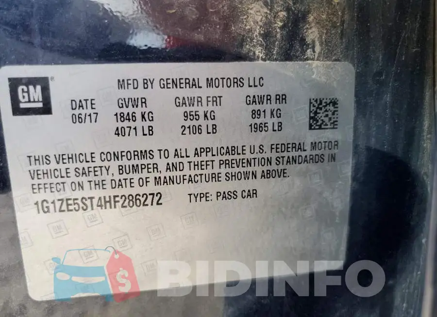 1G1ZE5ST4HF286272 Photo# 12