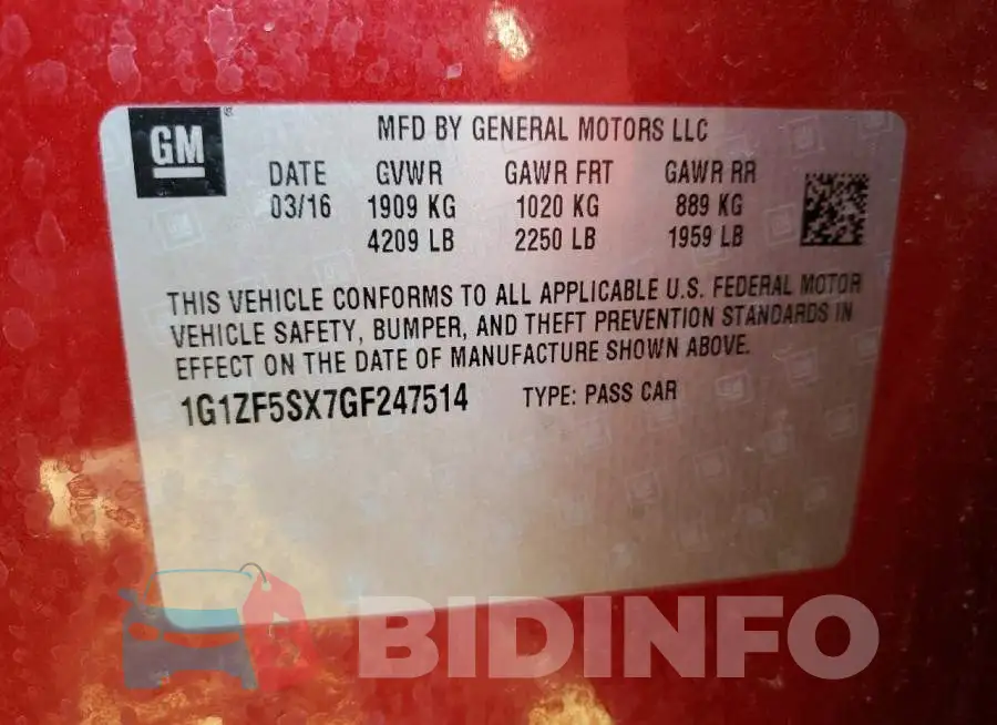 1G1ZF5SX7GF247514 Photo# 12