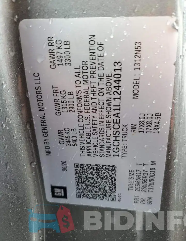 1GCHSCEA1L1244013 Photo# 13