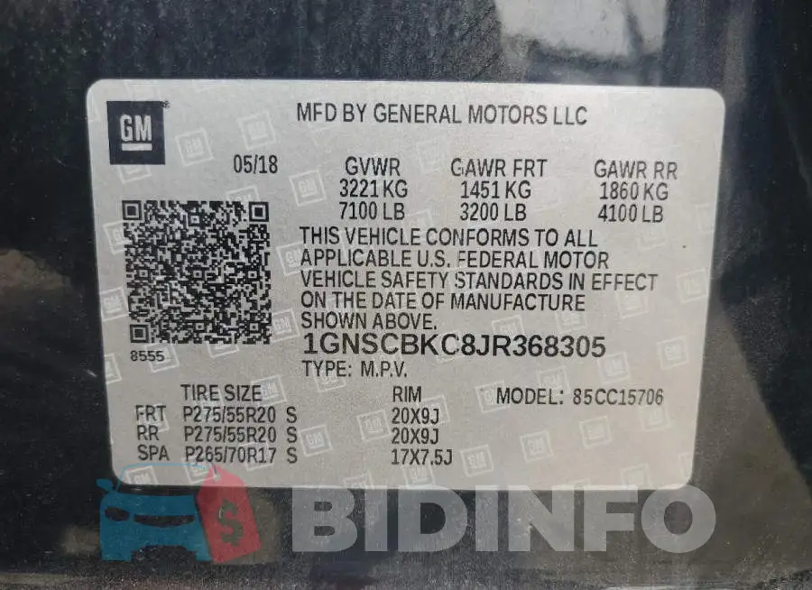 1GNSCBKC8JR368305 Photo# 13