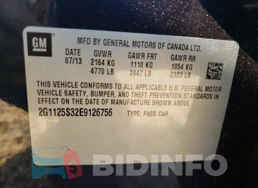 2G1125S32E9126756 Photo# 12