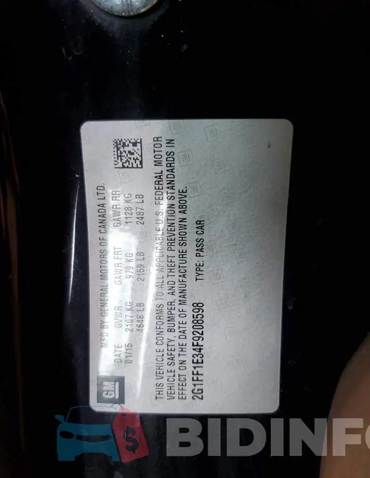 2G1FF1E34F9208598 Photo# 12