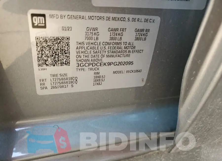 3GCPDCEK9PG202095 Photo# 12