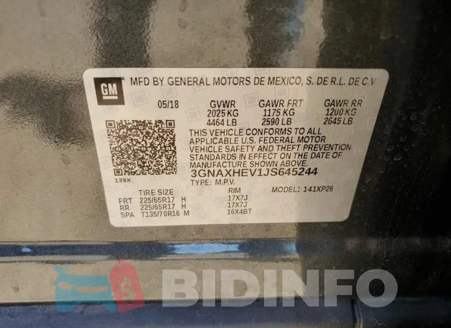 3GNAXHEV1JS645244 Photo# 12