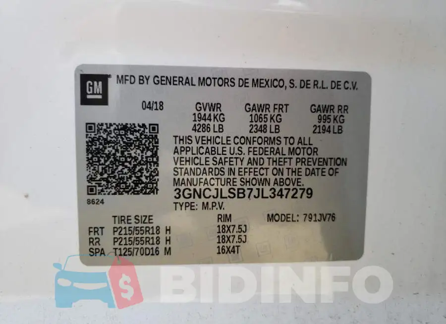 3GNCJLSB7JL347279 Photo# 13
