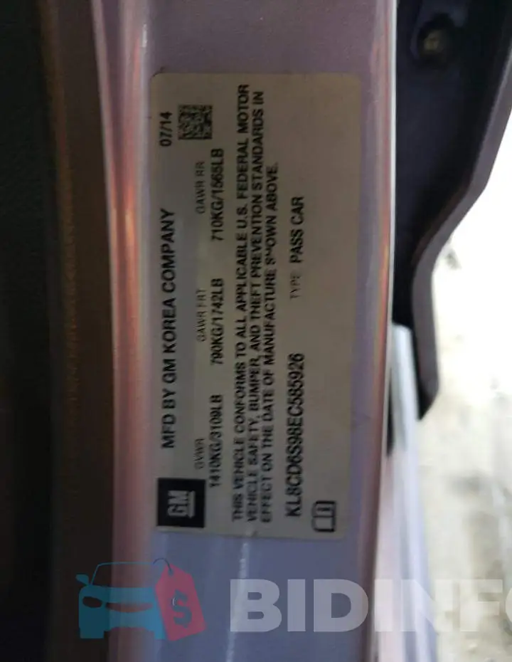 KL8CD6S98EC585926 Photo# 12