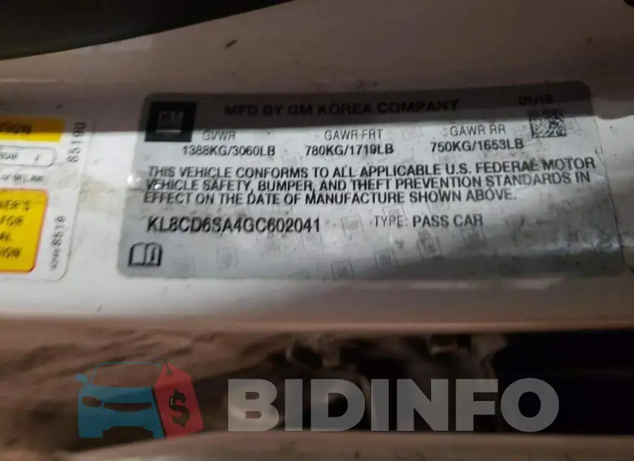 KL8CD6SA4GC602041 Photo# 12