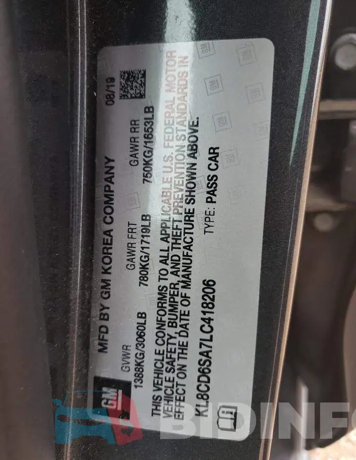 KL8CD6SA7LC418206 Photo# 12