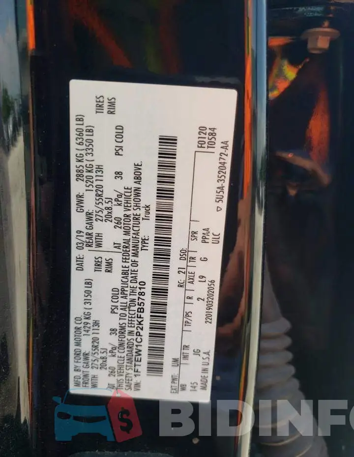 1FTEW1CP2KFB57810 Photo# 12