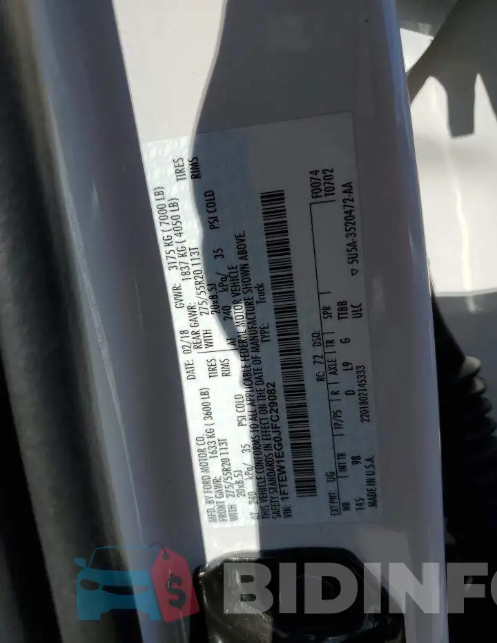 1FTEW1EG0JFC29082 Photo# 13