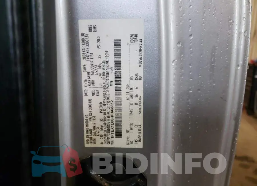 1FTEX1E86HFA68852 Photo# 13