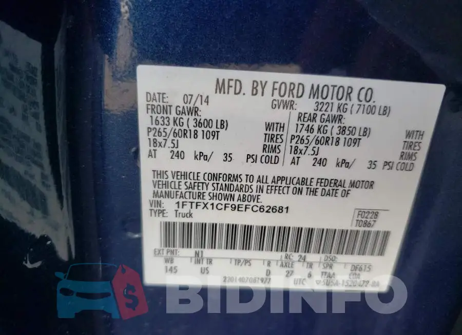 1FTFX1CF9EFC62681 Photo# 12