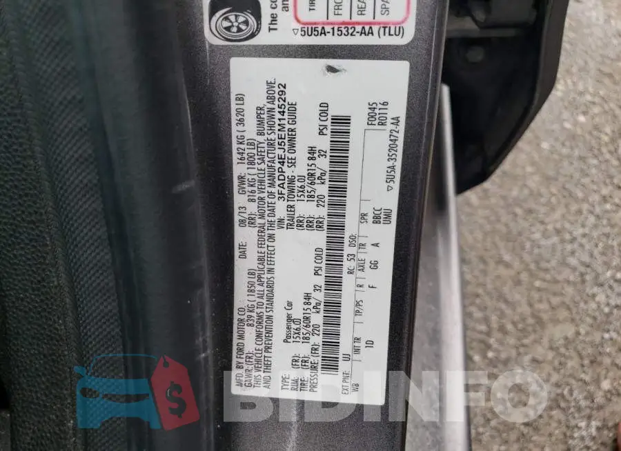3FADP4EJ5EM145292 Photo# 12