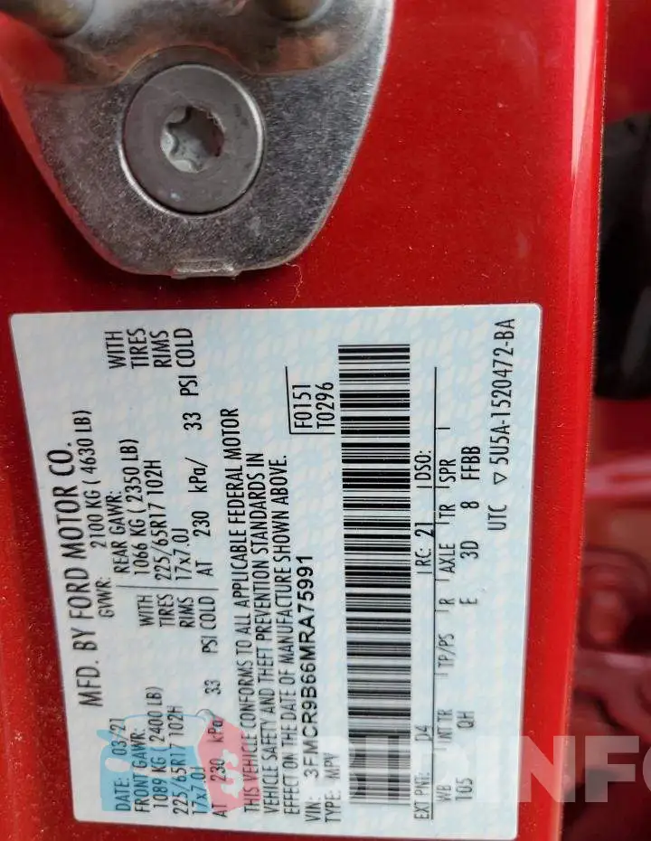 3FMCR9B66MRA75991 Photo# 13