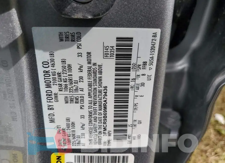 3FMCR9B69MRA79436 Photo# 13