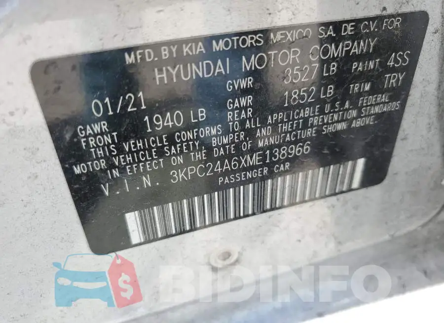 3KPC24A6XME138966 Photo# 12