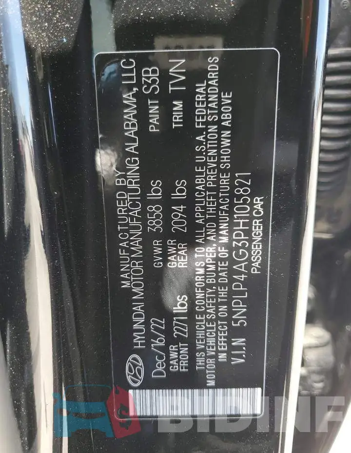 5NPLP4AG3PH105821 Photo# 12