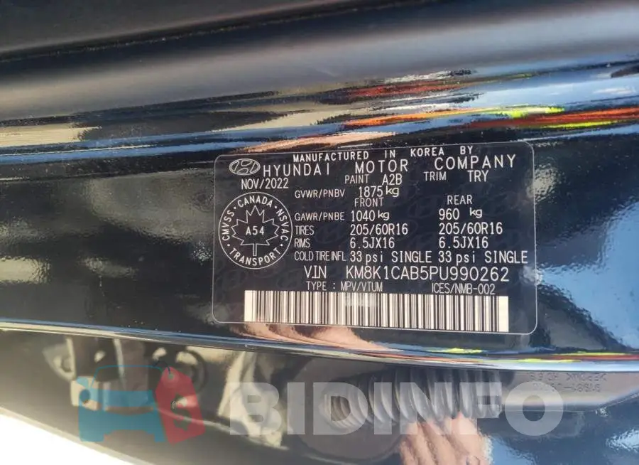 KM8K1CAB5PU990262 Photo# 13