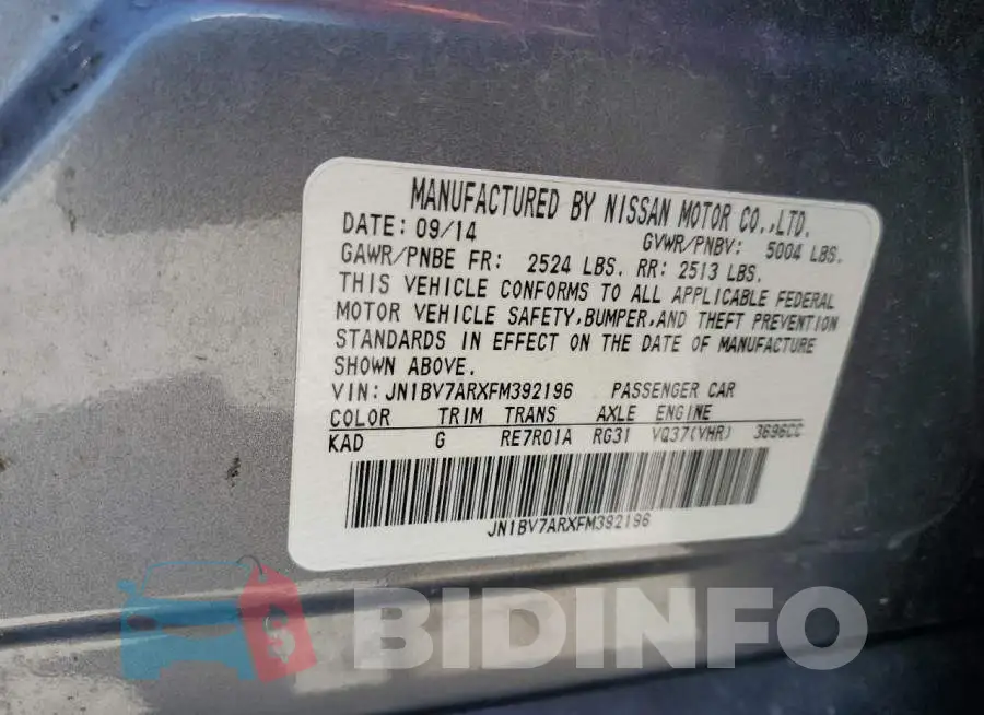 JN1BV7ARXFM392196 Photo# 12