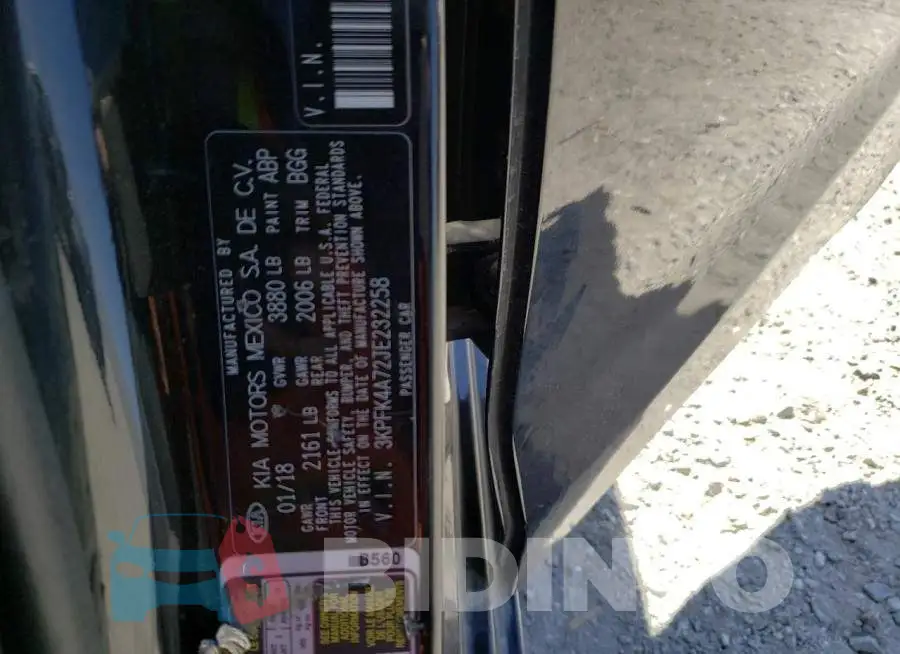3KPFK4A72JE232258 Photo# 12