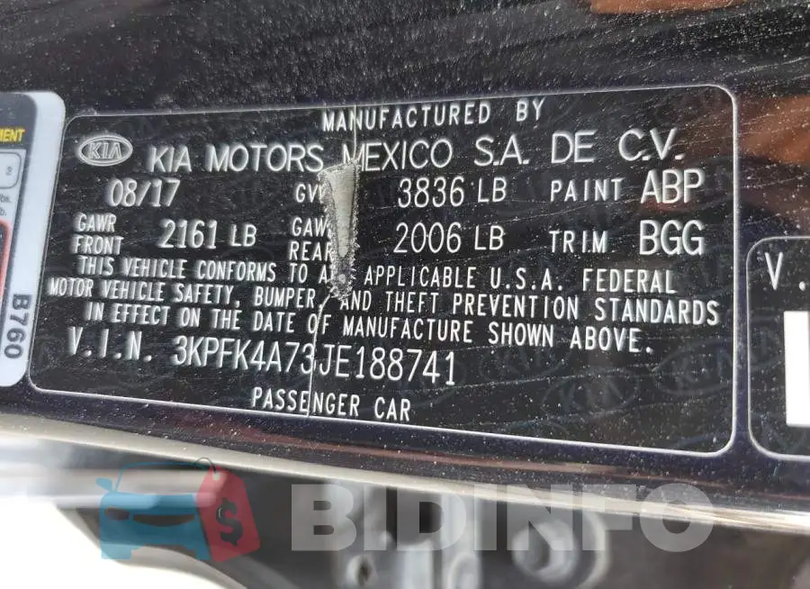 3KPFK4A73JE188741 Photo# 13