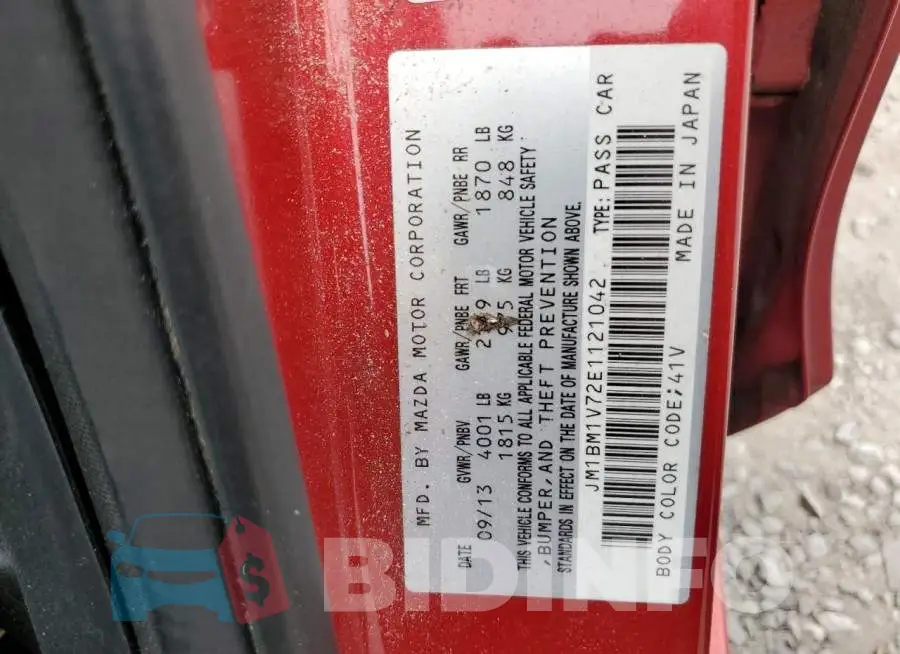 JM1BM1V72E1121042 Photo# 12